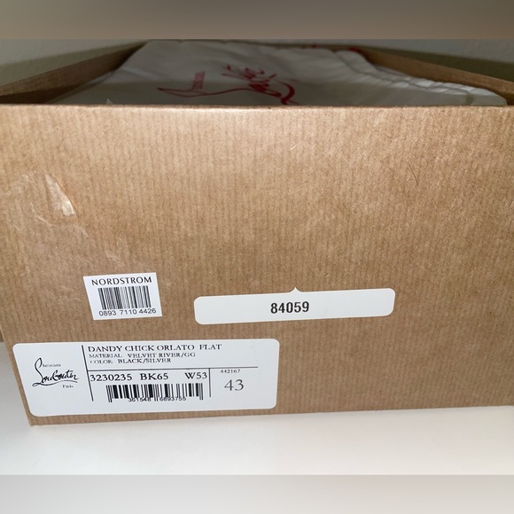 Christian Louboutin dandy chick  Orlato flat Sz 43 made in Italy 100% Authentic - Picture 6 of 6